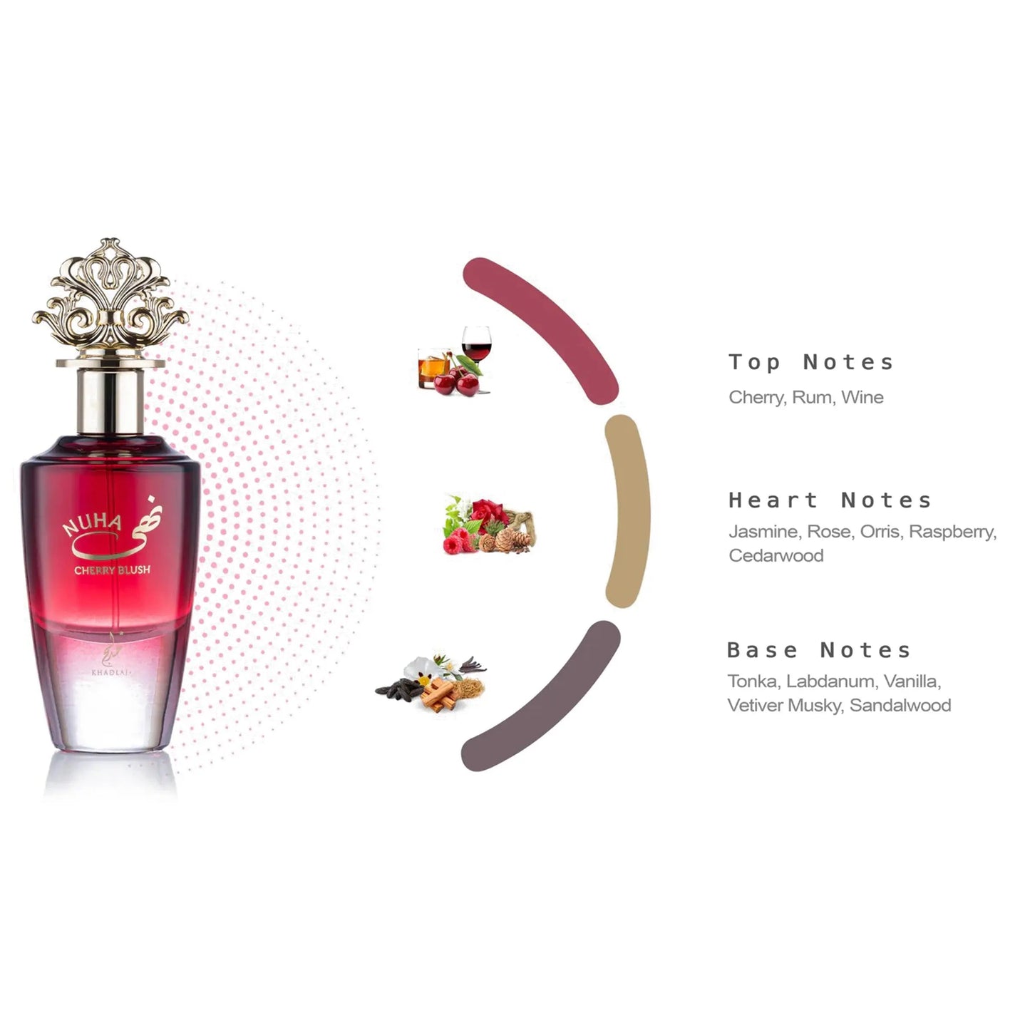 Nuha Cherry Blush Khadlaj EDP (85ml)
