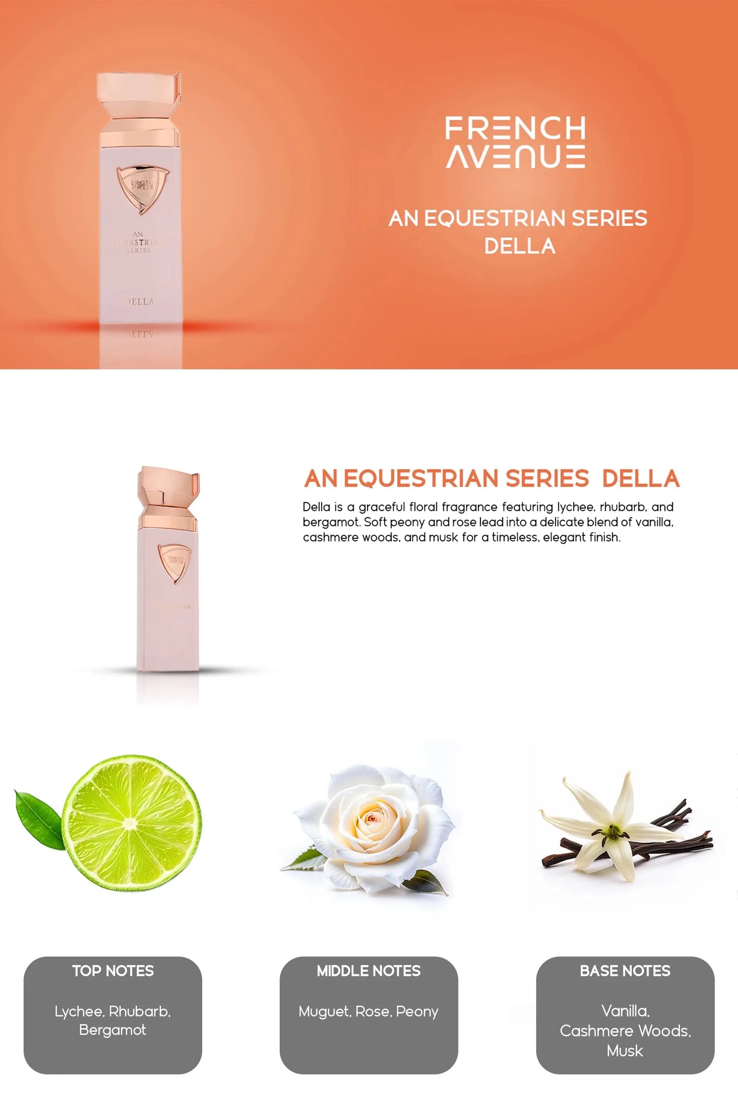 Della Equestrian Series French Avenue EDP (100ml)