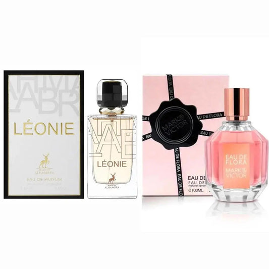 Mark & Victor Flora Fragrance World EDP (100ml) & Leonie Maison Alhambra EDP (100ml) Summer Beach Duo