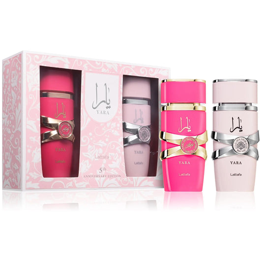 Yara 5th Anniversary Edition Gift Set Lattafa (100ml EDP + 100ml EDP)
